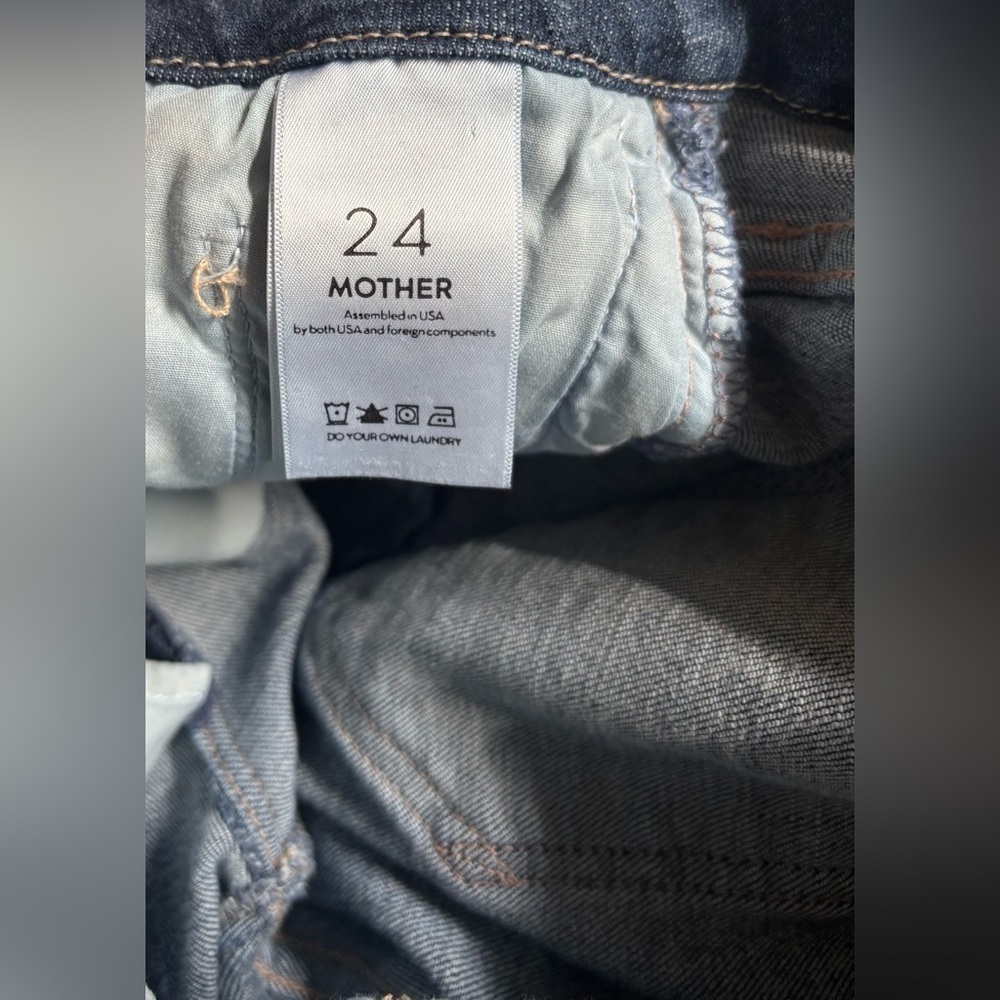 MOTHER Denim The Looker Ankle Fray in Girl Crush Wash, Size 24 - Picture 7 of 11